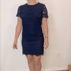 Lace Navy Dress